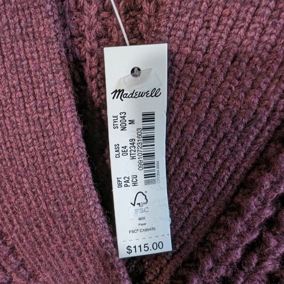 Madewell Waffle-Knit Henley Sweater - Picture 2 of 6